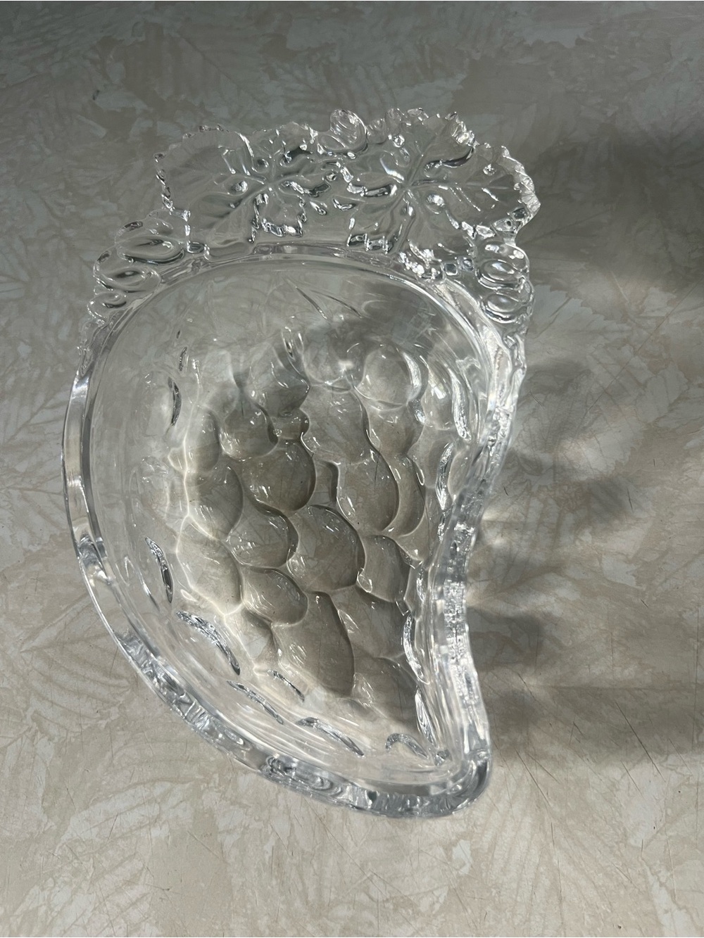 Clear Glass Decorative Bowl - Elegant Home Art Accent
